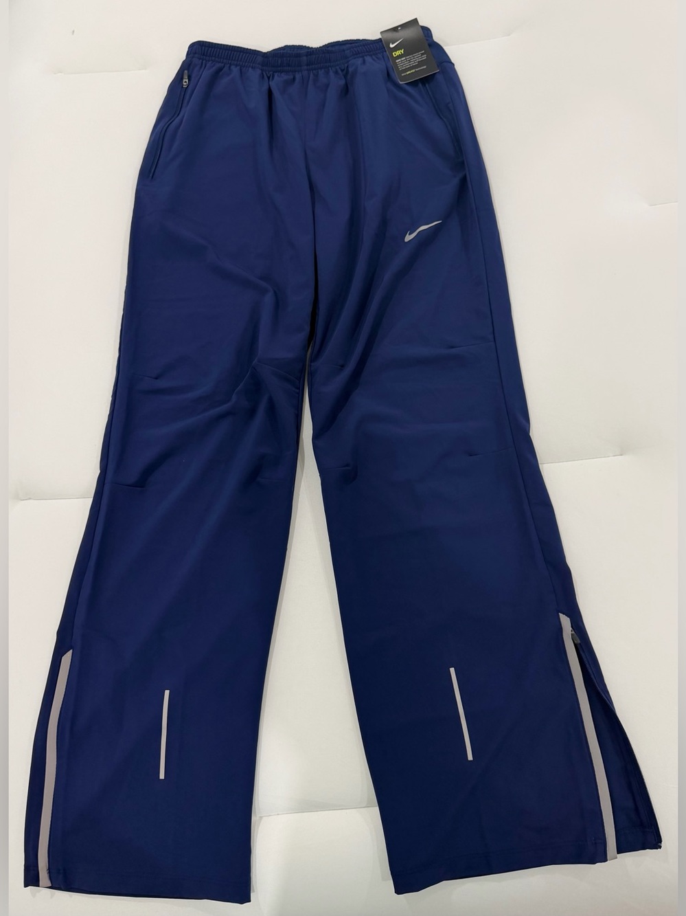 Nike Men's Navy Athletic Jogger Pants with Reflective Detail